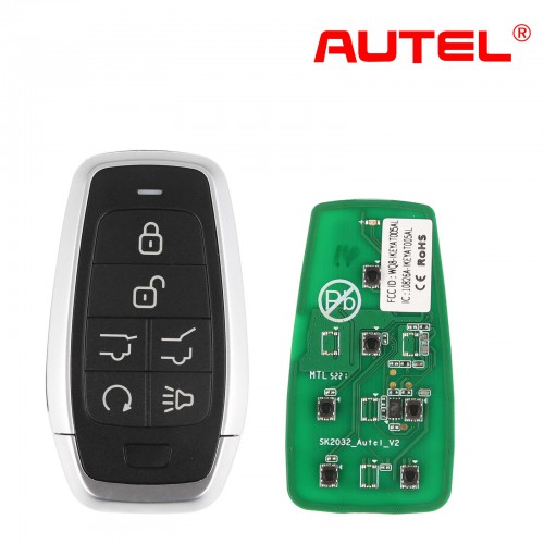 10pcs/lot AUTEL IKEYAT006EL Independent 6 Buttons Universal Smart Key - Hatch / Hatch Glass / Remote Start