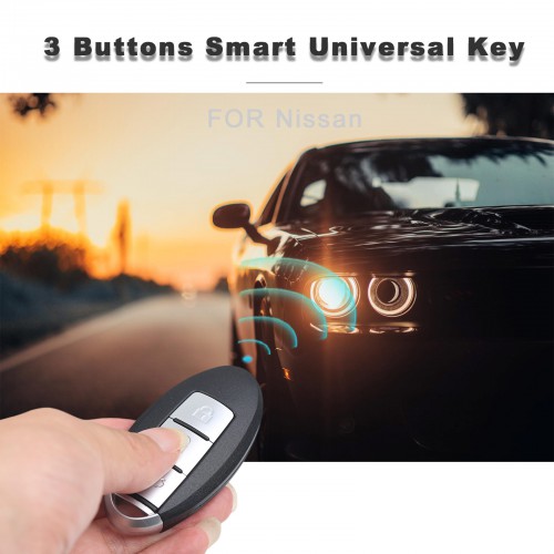 10pcs/lot AUTEL IKEYNS003AL 3 Buttons Key for Nissan