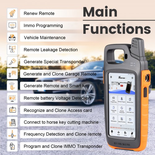 [UK/EU Ship] Xhorse VVDI Key tool Max PRO With MINI OBD Tool Function Adds CAN FD Voltage and Leakage Current Functions with free Renew Cable
