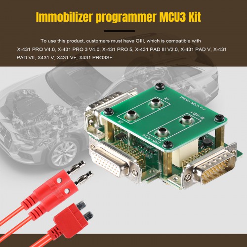 [No Tax] Launch X431 GIII X-prog3 Advanced Immobilizer & Key Programmer plus X431 MCU3 Adapter