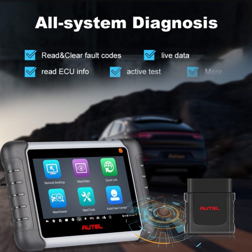 Autel MaxiPRO MP808Z TS MP808Z-TS Automotive Diagnostic Scanner Support Oil Reset DPF Regeneration/ TPMS/ ABS/ SRS/ EPB WiFi & Bluetooth