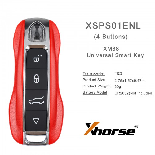 5pcs/lot Xhorse XSPS01EN PRO.S Style XM38 Universal Smart Key