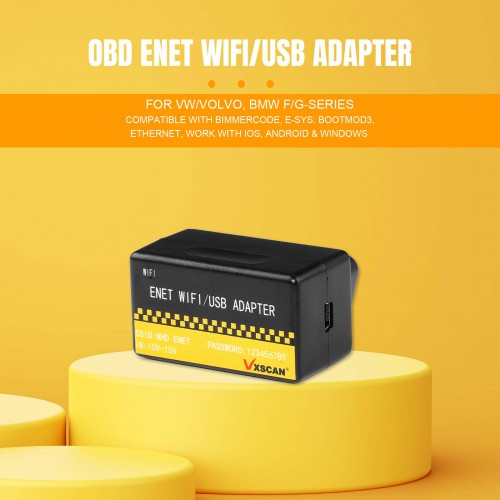 [UK/EU Ship] VXSCAN OBD ENET WIFI/USB Adapter For BMW/VW/VOLVO Compatible with BimmerCode E-SYS Bootmod3 Ethernet ISTA Xentry ODIS