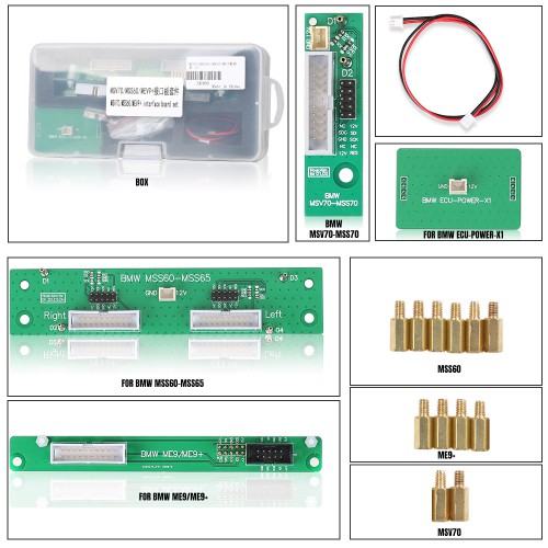 Yanhua ACDP BMW MSV70/ MSS60/ MEV9+ DME Clone Interface Board Set work via Boot Mode