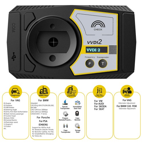 [UK/EU Ship] Xhorse VVDI2 Full Kit with All 13 Software With Xhorse VVDI Mini Key Tool Remote Key Programmer