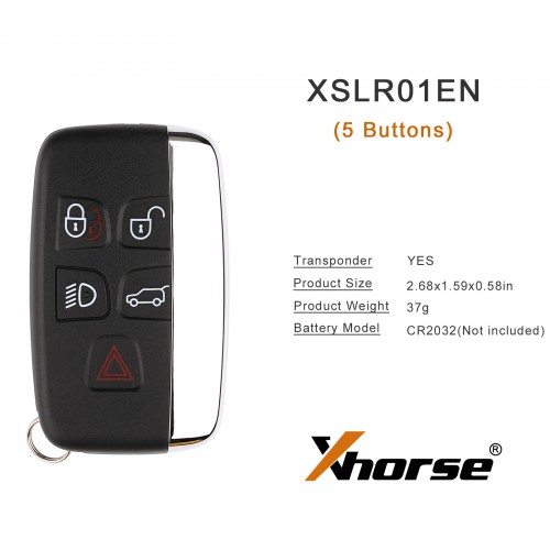 5pcs/lot Xhorse XSLR01EN LU.H Style XM38 Universal Smart Key