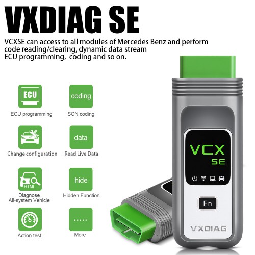 [EU Ship] VXDIAG VCX SE for BENZ DoIP Hardware Support Offline Coding/ Remote Diagnosis Benz for cars with Free DONET Authorization