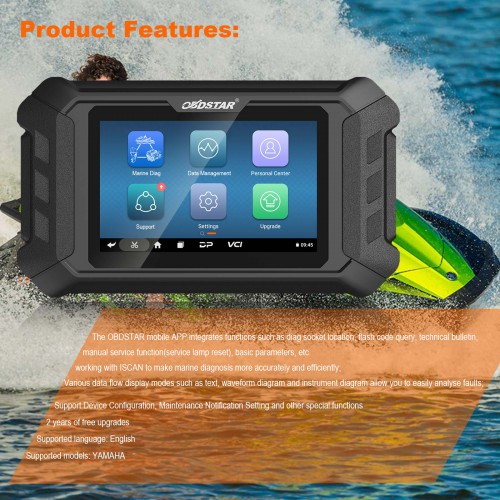 OBDSTAR iScan Yamaha Marine Diagnostic Tool with 2 years of free updates
