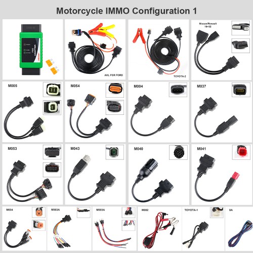 OBDSTAR X300 DP PLUS C Full Version Plus MOTO IMMO Kits Motorcycle Full Adapters