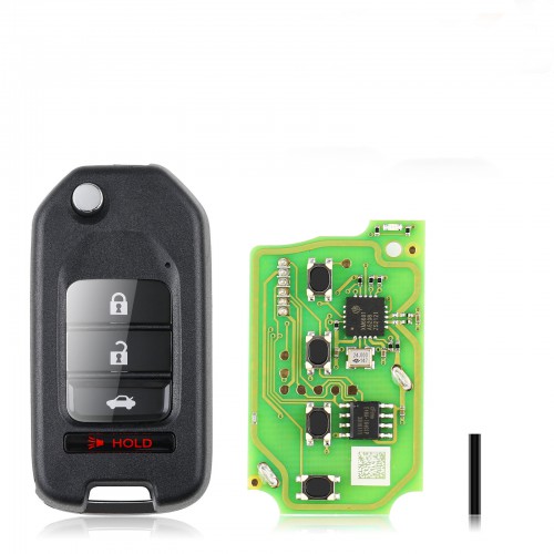 5pcs/lot Xhorse XKHO01EN Wire Remote Key Honda Flip 3+1 Buttons