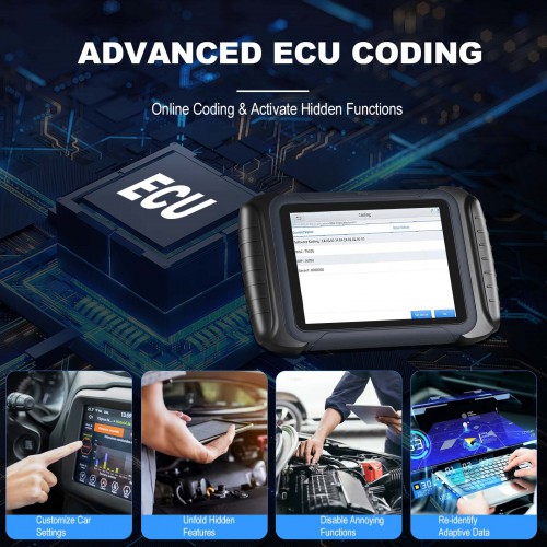 [No Tax] XTOOL D8 BT Automotive OE All Systems Diagnostic Scanner ECU Coding 30+Service Functions Bi-Directional Control