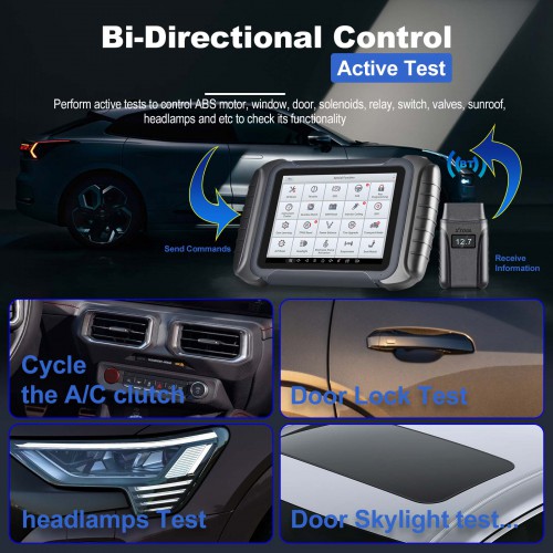 [No Tax] XTOOL D8 BT Automotive OE All Systems Diagnostic Scanner ECU Coding 30+Service Functions Bi-Directional Control