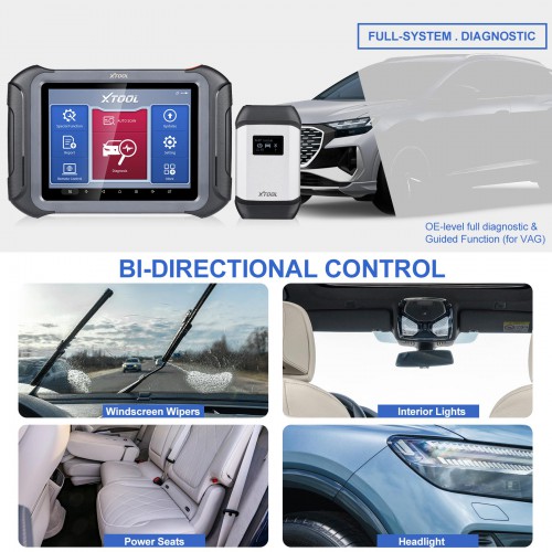 [No Tax] XTOOL D9 Automotive Scan Tool Topology Map Bi-Directional Control ECU Coding Full Diagnostics & 42+ Reset Services Support DoIP & CAN FD