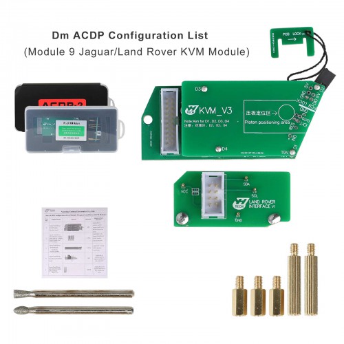 Yanhua ACDP 2 IMMO Locksmith Package with Module 1/2/3/7/9/10/12/20/24/29  and B48/N20/N55/B38 Bench Board for BMW Land Rover Porsche Volvo Audi