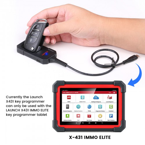 Launch X431 Key Programmer with Super Chip and 4 Sets of Smart Keys Work with x431 Immo Elite/immo plus/PAD VII/PAD V/PRO3S+ V5.0/CRP919E BT/CRP919XBT