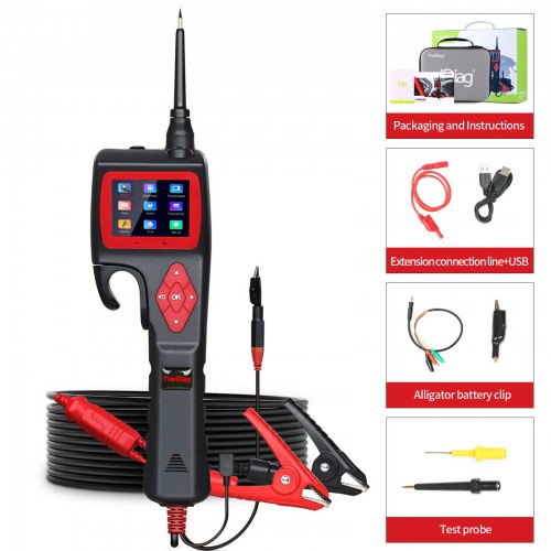 [UK/EU Ship] TOPDIAG P200 Smart Hook Powerful Probe Circuit Analyzer Tests All 9V-30V Electronic Systems Quickly