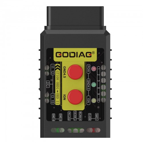 GODIAG GT108 B Configuration Super OBDI-OBDII Universal Conversion Adapter For Trucks Tractors Mining Vehicles Generators Boats