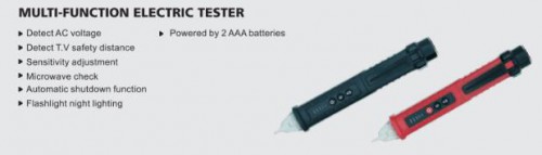 Multi-function Electric Tester HS-3201 Red/Black Color