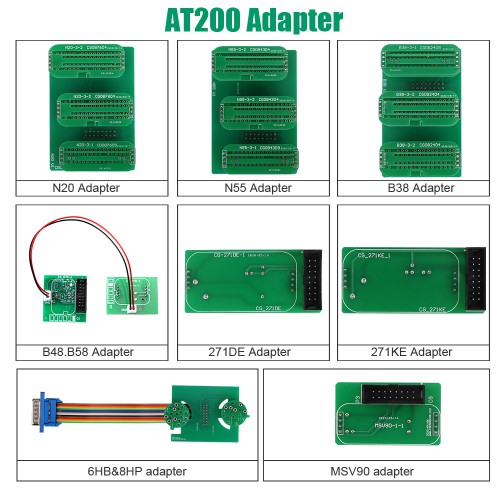 [Bundle Kit] CG FC200 ECU Programmer ISN OBD Reader with New Adapters Set 6HP & 8HP / MSV90 / N55 / N20 / B48/ B58/ No Need Disassembly