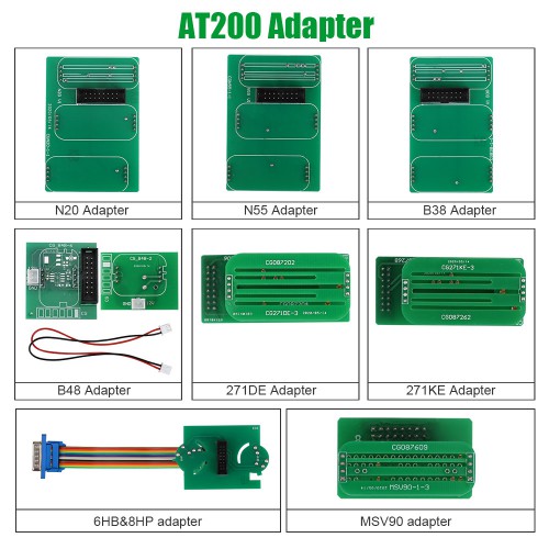 [Bundle Kit] CG FC200 ECU Programmer ISN OBD Reader with New Adapters Set 6HP & 8HP / MSV90 / N55 / N20 / B48/ B58/ No Need Disassembly