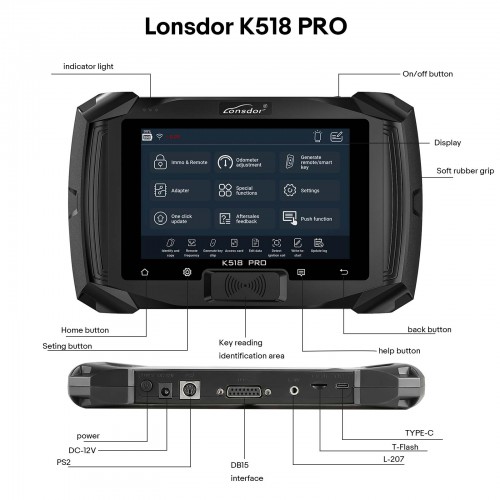 Lonsdor K518 Pro FCV All-in-One Key Programmer 5+5 Car Series Free Update