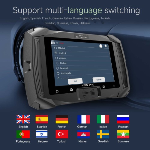 2024 Full Lonsdor K518 PRO All-in-One Key Programmer K518 Pro + LT20*2+ FP30 + Nissan NS-40BCM + JCD Cable + Land Rover Cable + ADP Global Version