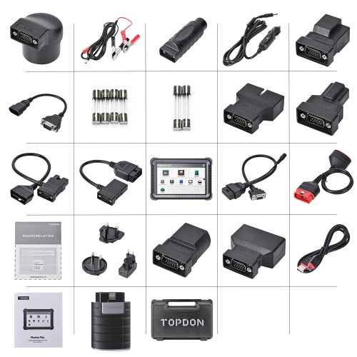 TOPDON Phoenix Plus Integrated Diagnostic Tool Bi-Directional Control Topology Mapping 41 Maintenance Services ECU Coding FCA SGW AutoAuth