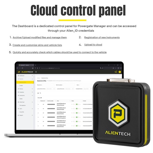 Alientech Powergate with the Powergate App &  Powergate Cloud, Customize Vehicle Performance with A Touch on Your Smartphone
