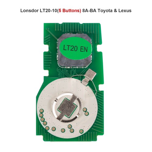 Lonsdor LT20-10 5 Buttons 8A-BA Toyota & Lexus Smart Key PCB For K518/ K518PRO/ KH100+