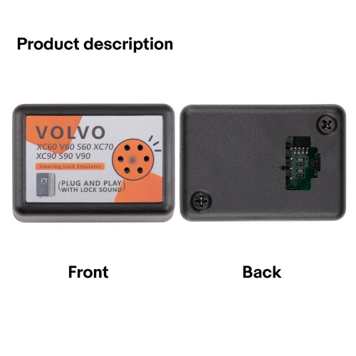 OEM Emulator for VOLVO XC60 V60 S60 XC70 XC90 S90 V90 Steering Lock with Lock Sound (CAN System)