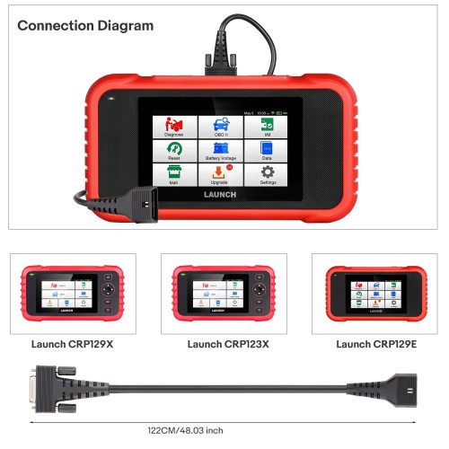 LAUNCH OBD Main cable for CRP123E/X,CRP129E/X