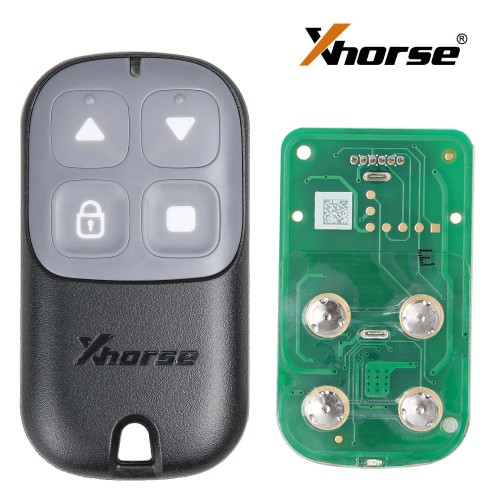(5Pcs/lot) Xhorse XKXH03EN Wire Remote Key Garage Door 4 Buttons Black English Version