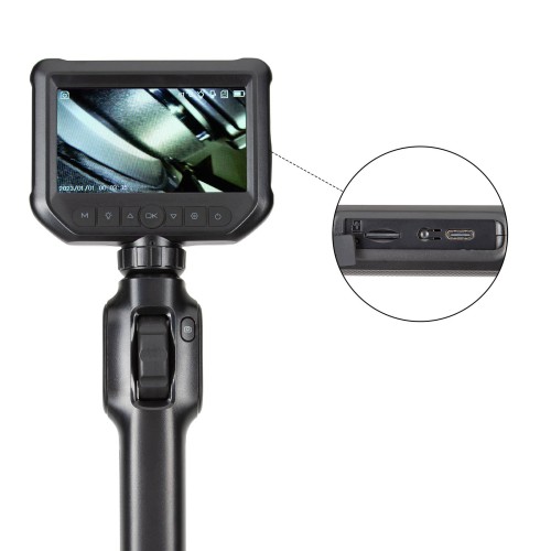 Industrial Endoscope 360 Degree Rotating 2 Million Pixels 1 Meter Long Cable with 32G Memory Card