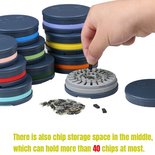 10pcs/lot 2M2 Transpoder Box Chip Storage Container
