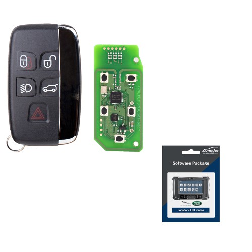 [UK Ship] Lonsdor JLR 2015-2018 Land Rover& Jaguar Smart Key 315MHZ/433MHz with JLR License 2015 - 2021 Add Key/ AKL via OBD