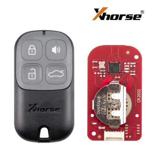 [5Pcs/Lot] XHORSE XKXH20EN VVDI Wire Remote 4 Buttons Black