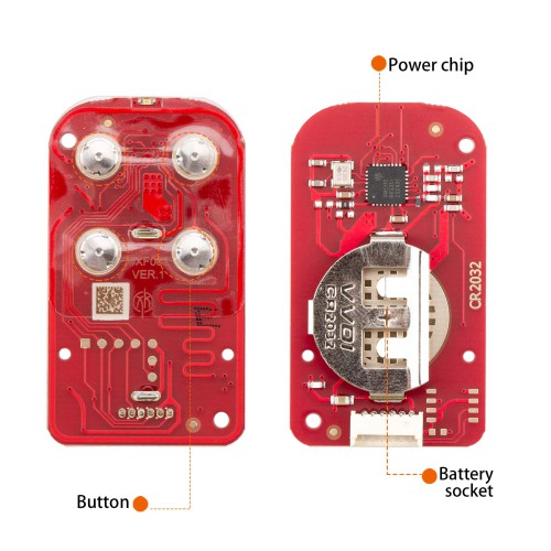 [5Pcs/Lot] XHORSE XKXH20EN VVDI Wire Remote 4 Buttons Black
