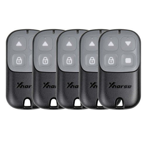 [5Pcs/lot] XHORSE XKXH23EN VVDI Garage Door Button Black Second Generation Wired Remote Key