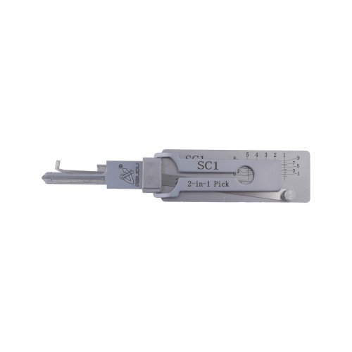 Abdun ABUDU SC1 (Schlage) Flat Milling Single Track Opening and Reading Teeth 2-in-1 Tool, Tooth Depth (5-cut) IC CARD: 871