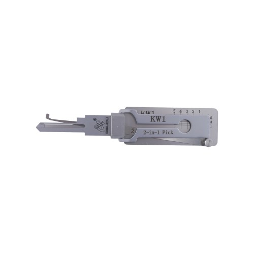 Aboton ABUDU KW1 Flat Milling Single Track Unlocking and Decoding 2-in-1 Tool, Tooth Depth (5-cut) IC CARD: 312