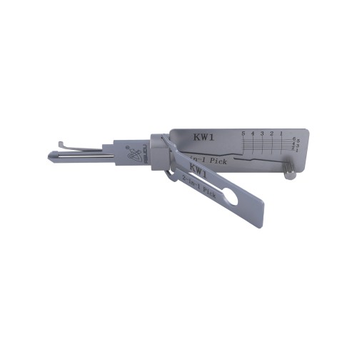 Aboton ABUDU KW1 Flat Milling Single Track Unlocking and Decoding 2-in-1 Tool, Tooth Depth (5-cut) IC CARD: 312