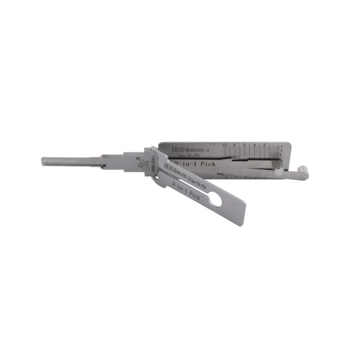 ABUDU HU64 Ignition Universal Door Lock Side Milling Two-Track Pick and Decode Tool, Depth (10-cut) IC CARD:1019