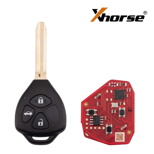 [5Pcs/Lot] XHORSE XKTO23EN for Toyota Models Left 3 Buttons Triangle Second Generation Wired Remote