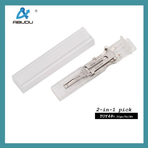 Abton ABUDU AIAM001U TOY48 Ignition and Universal Door Lock Internal Mill 4-Track Pick and Decode 2-in-1 Tool Tooth Depth (5-cut) IC CARD:872
