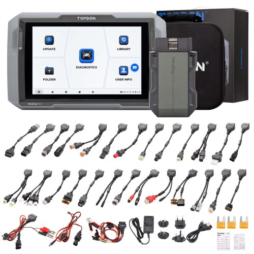 [UK/EU Ship] TOPDON UltraDiag Ultra Diag Moto 8 inch Wireless Motorcycle Diagnostic Tool Bi-directional Support 81+ Brands 40+ Service Functions