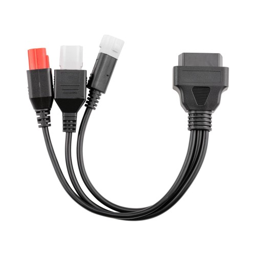 Free Shipping OEM OBD to 3pin + 4pin + 6pin for Motorcycle 3-IN-1 Adapter Cable