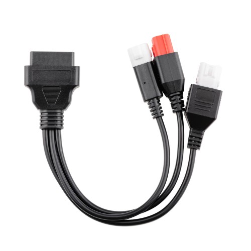 Free Shipping OEM OBD to 3pin + 4pin + 6pin for Motorcycle 3-IN-1 Adapter Cable