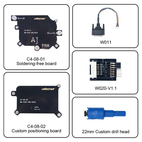 OBDSTAR C4-08 (MB-VGS4-500-NAG2) Adapter Kit Work with X300 Classic G3 and DC706