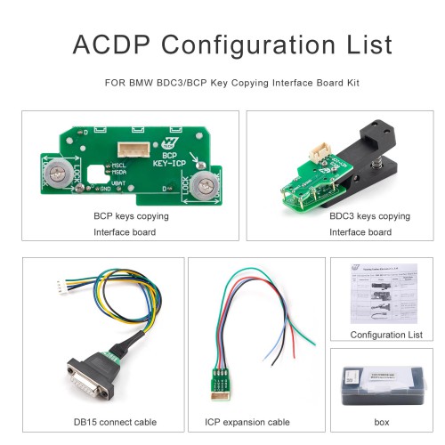[UK/EU Ship] Yanhua ACDP for BMW BDC3/BCP Interface Board Kit Key Copying Need to Work with Module 38