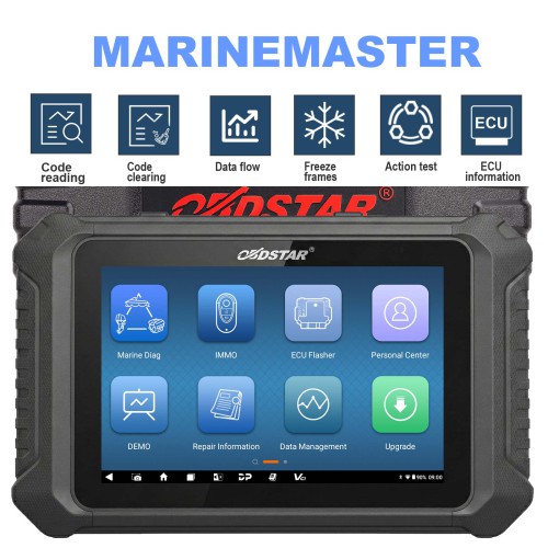 [Full Configuration] OBDSTAR MarineMaster Marine Diagnostic Tool A+B+C+D for Jet ski, Outboard, Inboard, Generator Update of D800 Free Update 2 Years